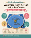 Boots & Sunflowers embroidery kit