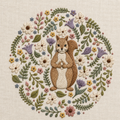 Floral Squirrel Wreath PDF