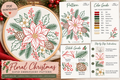 Floral Christmas Hand Embroidery Pattern | Christmas Poinsettia PDF