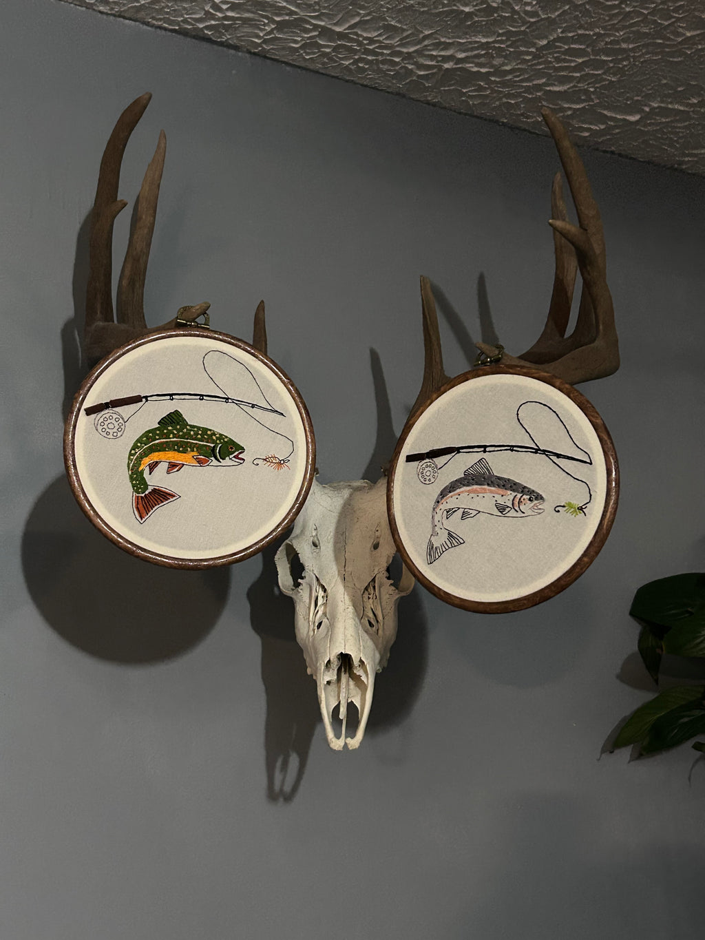 Trout Fly Fishing Embroidery Pattern | Digital PDF Download