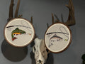 Trout Fly Fishing Embroidery Pattern | Digital PDF Download