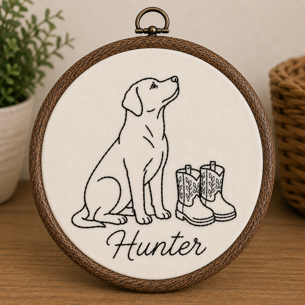 Baby keepsake hoop