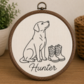 Baby keepsake hoop