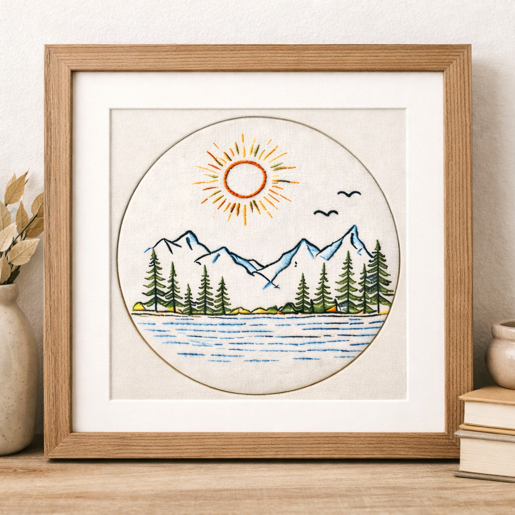 Mountain Lake Landscape PDF